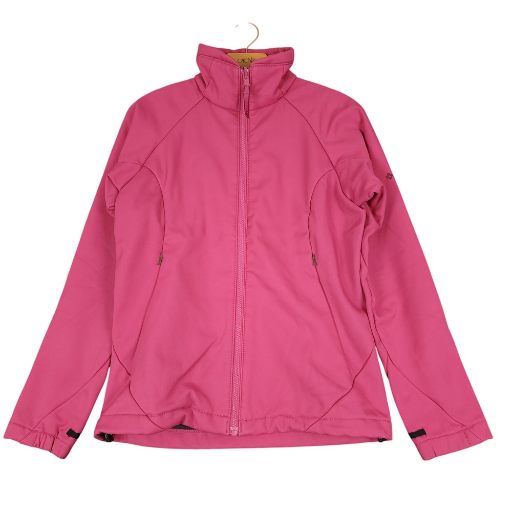 Columbia Interchange Womens Pink Softshell Fleece Lined Jacket Size S